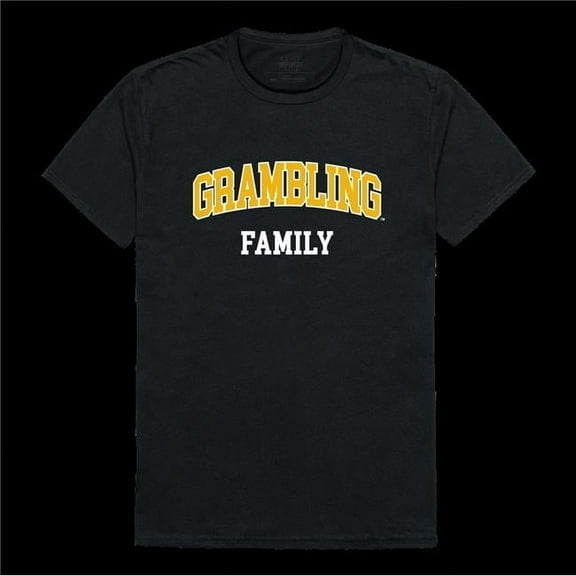 W Republic 571-170-BLK-03 Grambling State University Tigers Family T-Shirt, Black - Large