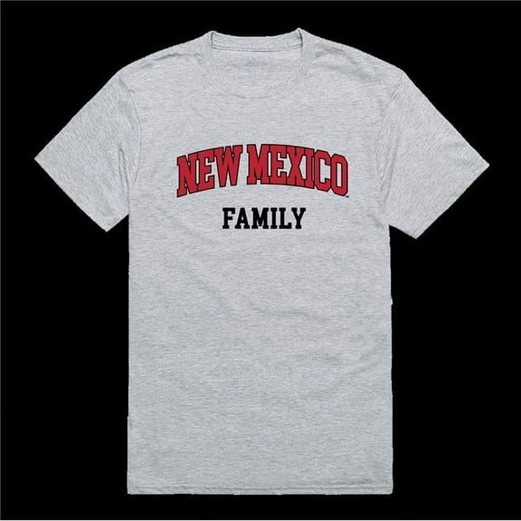 W Republic 571-182-HGY-05 The University of New Mexico Lobos Family T-Shirt, Heather Grey - 2XL