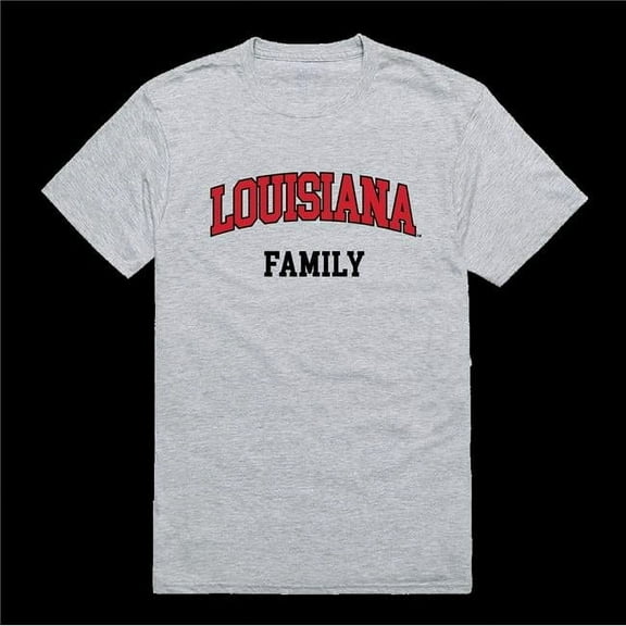 W Republic 571-189-HGY-01 University of Louisiana at Lafayette Ragin Cajuns Family T-Shirt, Heather Grey - Small