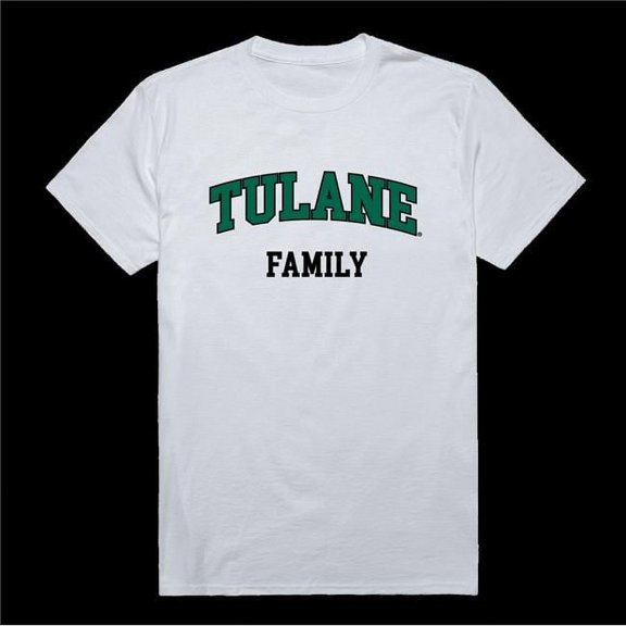W Republic 571-198-WHT-04 Tulane University Green Wave Family T-Shirt, White - Extra Large