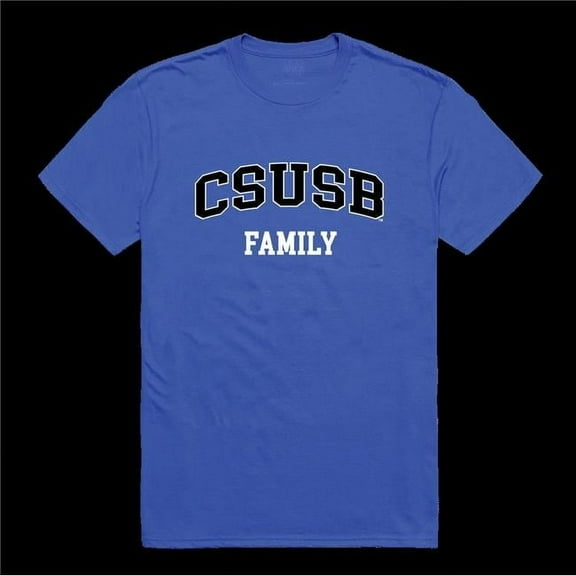 W Republic 571-207-RYL-03 California State University, San Bernardino Coyotes Family T-Shirt, Royal - Large