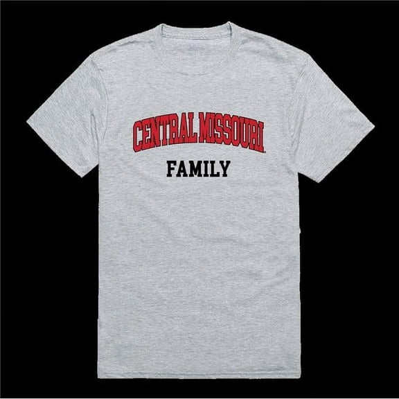W Republic 571-209-HGY-03 University of Central Missouri Mules Family T-Shirt, Heather Grey - Large