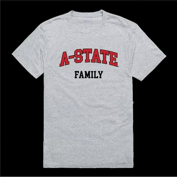 W Republic 571-211-HGY-01 Arkansas State University Wolves Family T-Shirt, Heather Grey - Small
