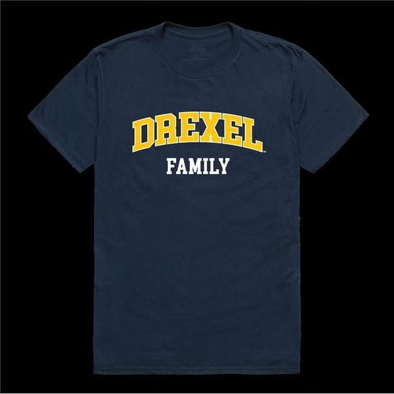 W Republic 571-215-NVY-05 Drexel University Dragons Family T-Shirt, Navy - 2XL