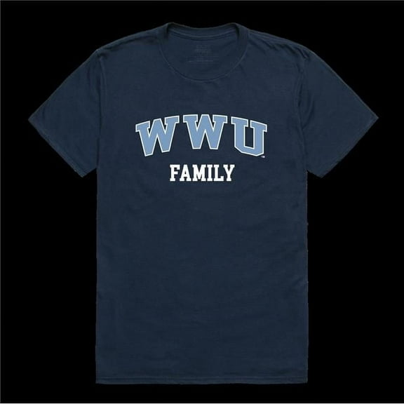 W Republic 571-252-NVY-04 Western Washington University Vikings Family T-Shirt, Navy - Extra Large