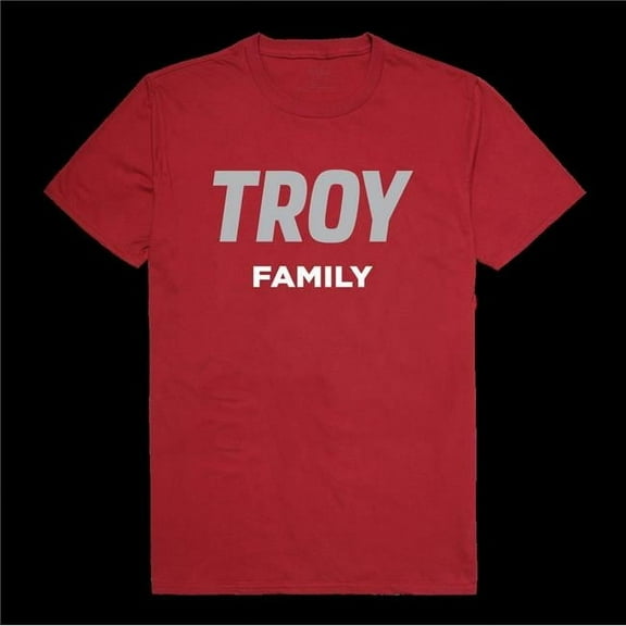 W Republic 571-254-CAR-02 Troy University Trojans Family T-Shirt, Cardinal - Medium