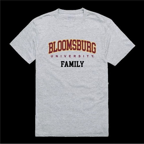 W Republic 571-268-HGY-01 Bloomsburg University of Pennsylvania Huskies Family T-Shirt, Heather Grey - Small