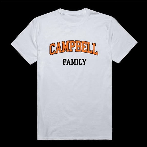 W Republic 571-276-WHT-04 Campbell University Fighting Camels Family T-Shirt, White - Extra Large