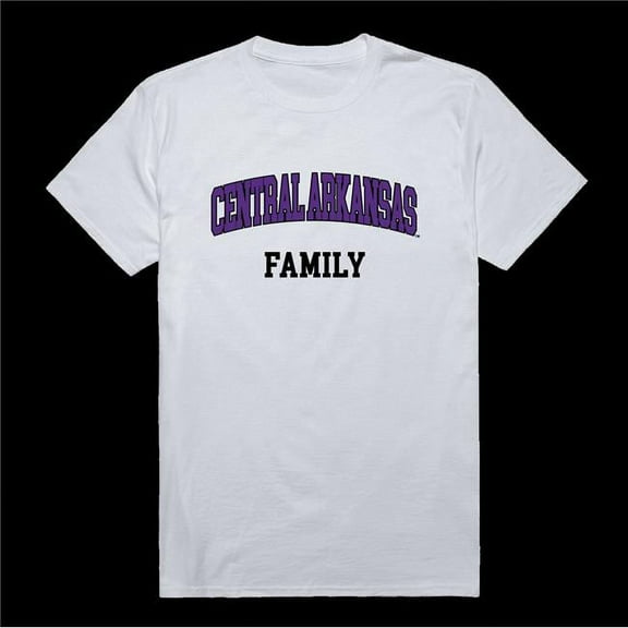 W Republic 571-278-WHT-04 University of Central Arkansas Bears Family T-Shirt, White - Extra Large