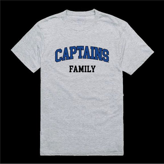 W Republic 571-279-HGY-02 Christopher Newport University Captains Family T-Shirt, Heather Grey - Medium