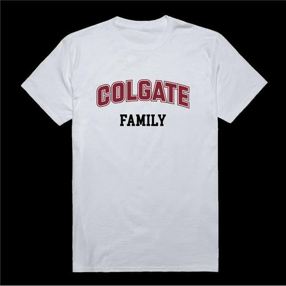 W Republic 571-283-WHT-01 Colgate University Raiders Family T-Shirt, White - Small