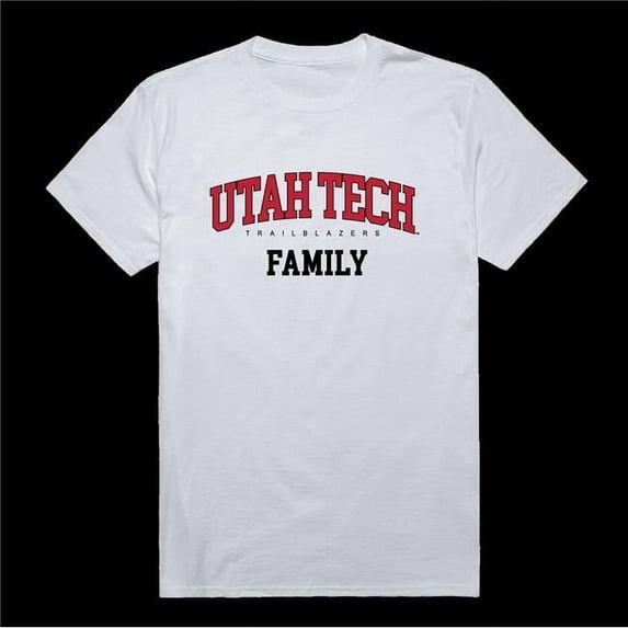W Republic 571-291-WHT-03 Utah Tech University Trailblazers Family T-Shirt, White - Large