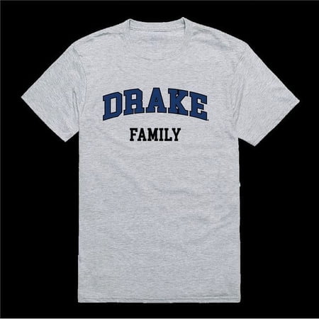 W Republic 571-292-HGY-01 Drake University Bulldogs Family T-Shirt, Heather Grey - Small