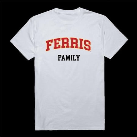 W Republic 571-301-WHT-05 Ferris State University Bulldogs Family T-Shirt, White - 2XL