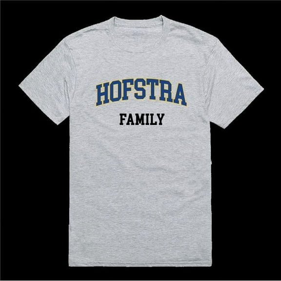 W Republic 571-312-HGY-03 Hofstra University The Pride Family T-Shirt, Heather Grey - Large