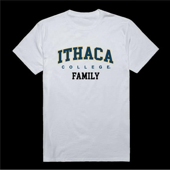 W Republic 571-316-WHT-01 Ithaca College Bombers Family T-Shirt, White - Small