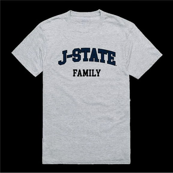W Republic 571-317-HGY-03 Jackson State University Tigers Family T-Shirt, Heather Grey - Large