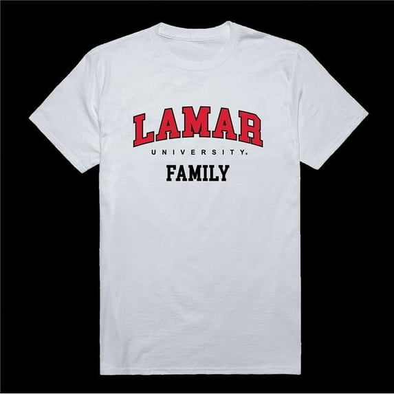 W Republic 571-326-WHT-05 Lamar University Cardinals Family T-Shirt, White - 2XL
