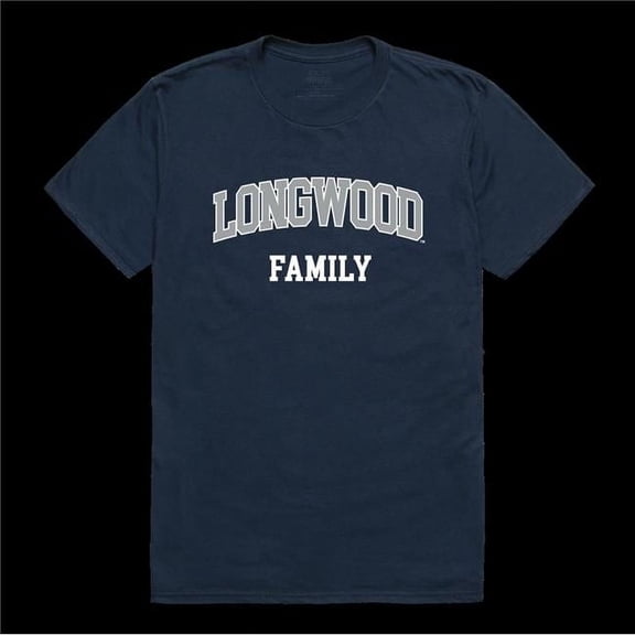 W Republic 571-330-NVY-03 Longwood University Lancers Family T-Shirt, Navy - Large
