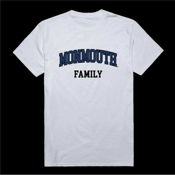 W Republic 571-345-WHT-05 Monmouth College Hawks Family T-Shirt, White - 2XL