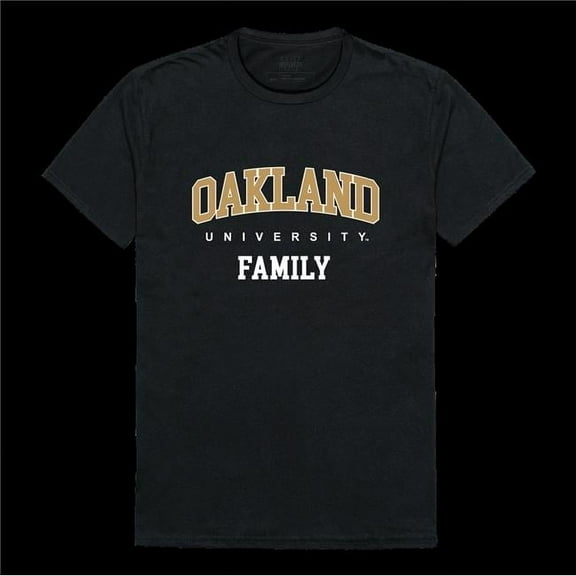W Republic 571-359-BLK-04 Oakland University Golden Grizzlies Family T-Shirt, Black - Extra Large