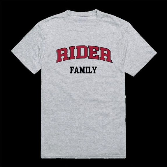 W Republic 571-368-HGY-04 Rider University Broncos Family T-Shirt, Heather Grey - Extra Large