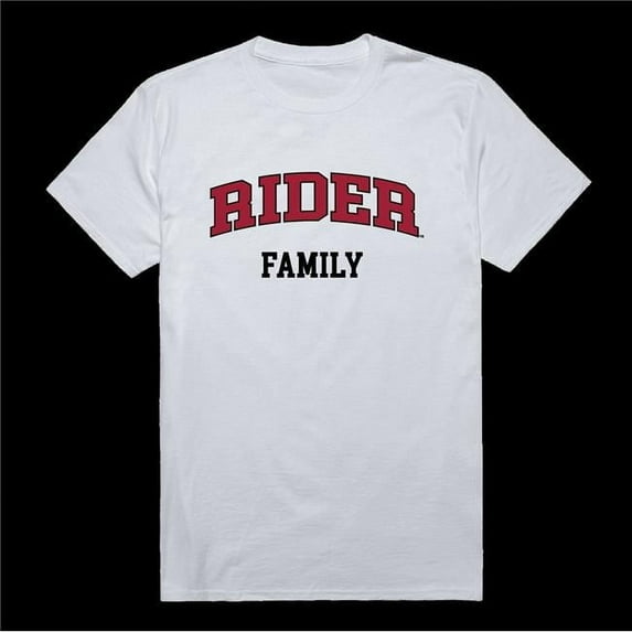 W Republic 571-368-WHT-02 Rider University Broncos Family T-Shirt, White - Medium