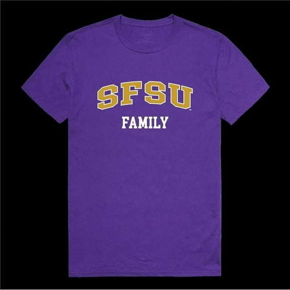 W Republic 571-376-PUR-05 San Francisco State University Gators Family T-Shirt, Purple - 2XL