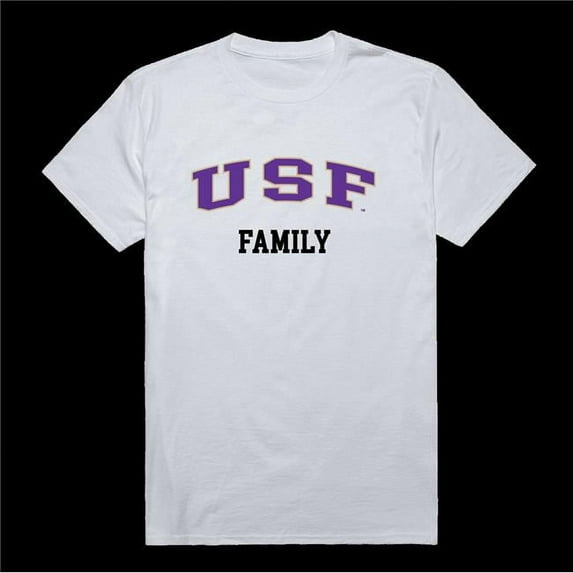 W Republic 571-380-WHT-01 University of Sioux Falls Cougars Family T-Shirt, White - Small