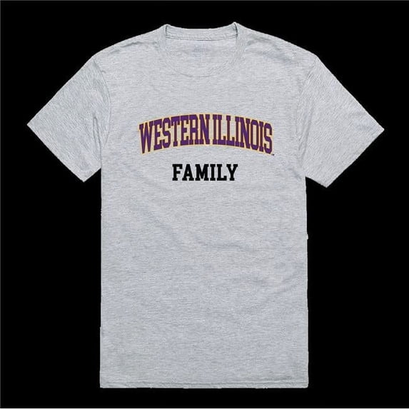 W Republic 571-405-HGY-01 Western Illinois University Leathernecks Family T-Shirt, Heather Grey - Small