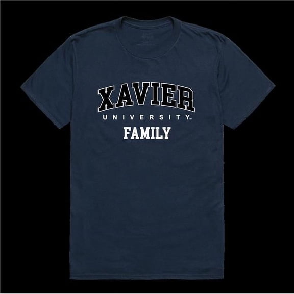 W Republic 571-417-NVY-02 Xavier University of Louisiana Musketeers Family T-Shirt, Navy - Medium