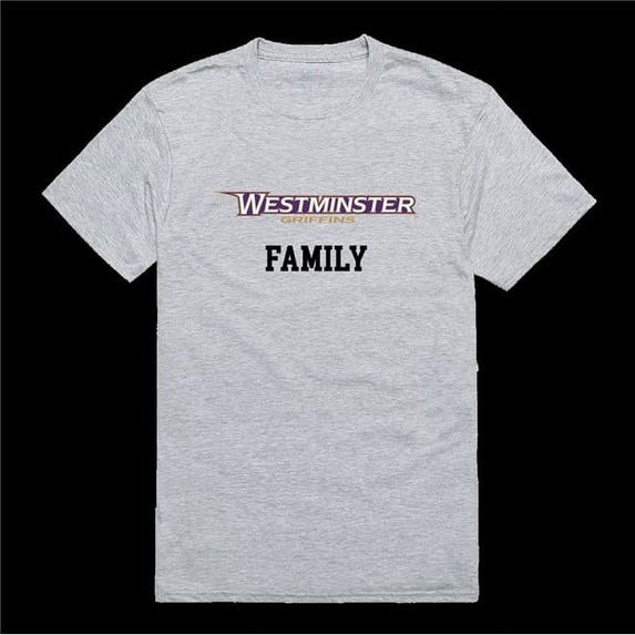 W Republic 571-421-HGY-04 Westminster College Griffins Family T-Shirt, Heather Grey - Extra Large