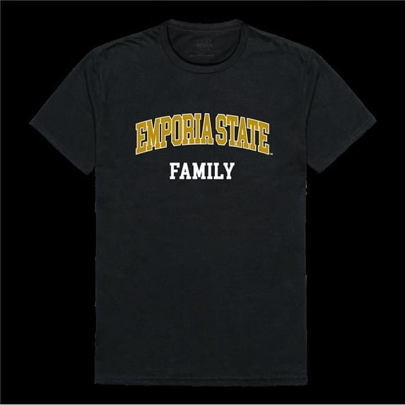 W Republic 571-423-BLK-01 Emporia State University Hornets Family T-Shirt, Black - Small