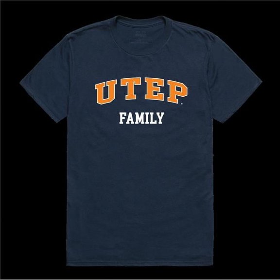 W Republic 571-434-NVY-05 University of Texas at El Paso Miners Family T-Shirt, Navy - 2XL