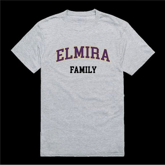 W Republic 571-451-HGY-04 Elmira College Soaring Eagles Family T-Shirt, Heather Grey - Extra Large