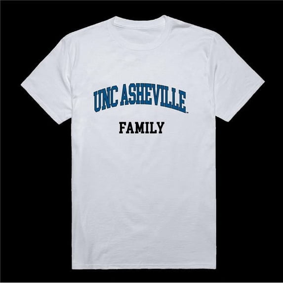 W Republic 571-471-WHT-03 University of North Carolina at Asheville Bulldogs Family T-Shirt, White - Large