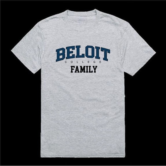 W Republic 571-482-HGY-02 Beloit College Buccaneers Family T-Shirt, Heather Grey - Medium