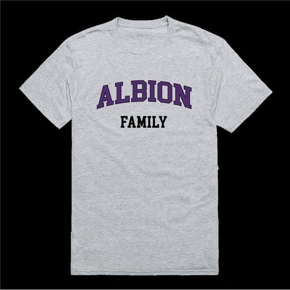 W Republic 571-497-HGY-04 Albion College Britons Family T-Shirt, Heather Grey - Extra Large