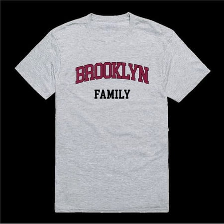 W Republic 571-503-HGY-05 Brooklyn College Bulldogs Family T-Shirt, Heather Grey - 2XL
