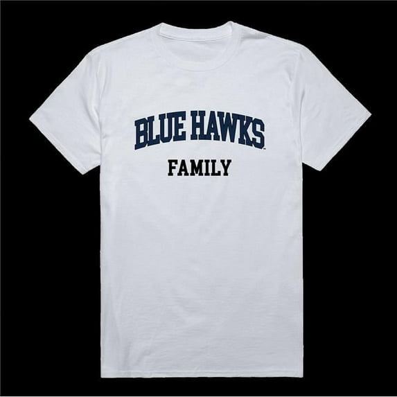W Republic 571-514-WHT-04 Dickinson State University Blue Hawks Family T-Shirt, White - Extra Large