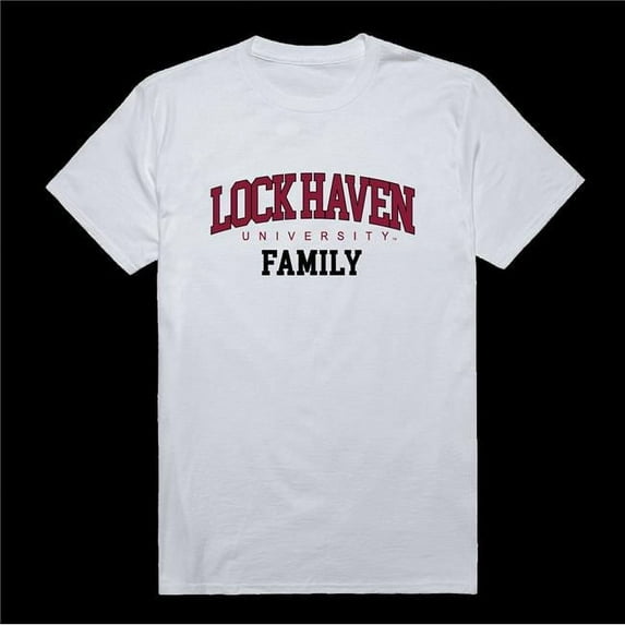 W Republic 571-533-WHT-03 Lock Haven University Bald Eagles Family T-Shirt, White - Large