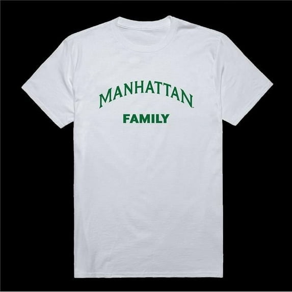 W Republic 571-535-WHT-01 Manhattan College Jaspers Family T-Shirt, White - Small