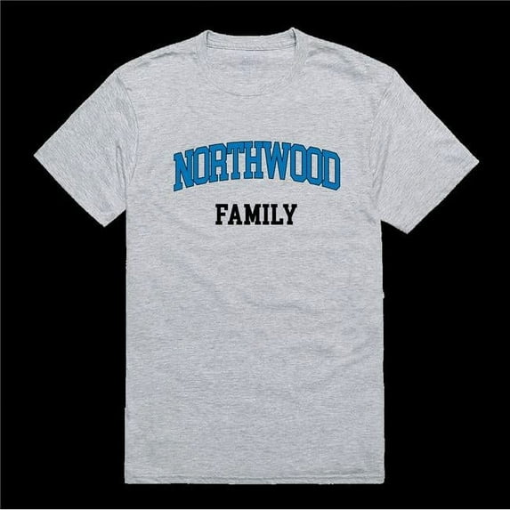W Republic 571-562-HGY-03 Northwood University Timberwolves Family T-Shirt, Heather Grey - Large