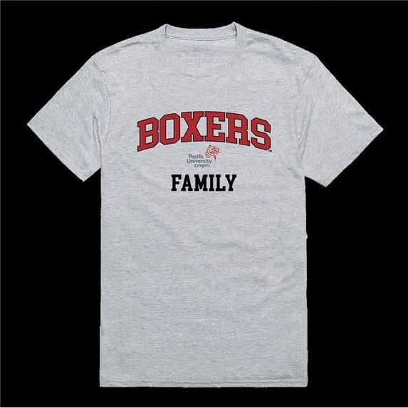 W Republic 571-567-HGY-02 Pacific University Boxers Family T-Shirt, Heather Grey - Medium