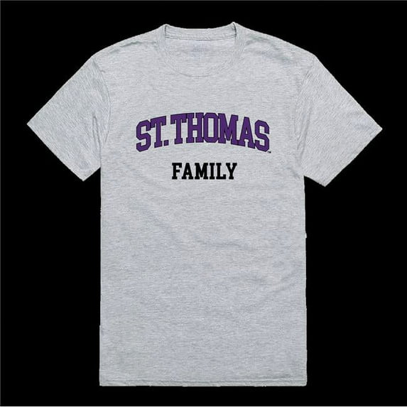 W Republic 571-591-HGY-03 University of St. Thomas Tommies Family T-Shirt, Heather Grey - Large