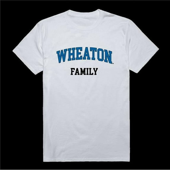 W Republic 571-605-WHT-03 Wheaton College Lyons Family T-Shirt, White - Large
