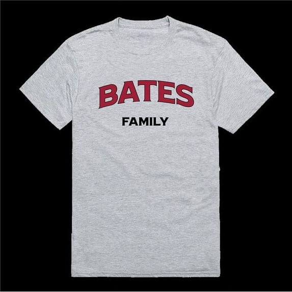 W Republic 571-615-HGY-05 Bates College Bobcats Family T-Shirt, Heather Grey - 2XL