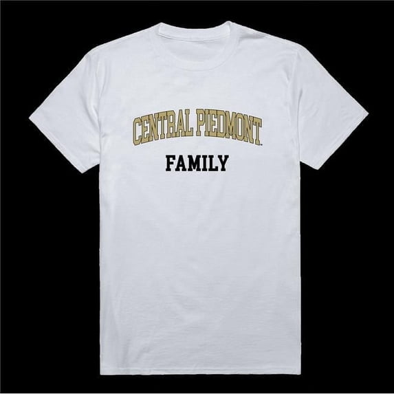W Republic 571-628-WHT-03 Central Piedmont Community College Family T-Shirt, White - Large