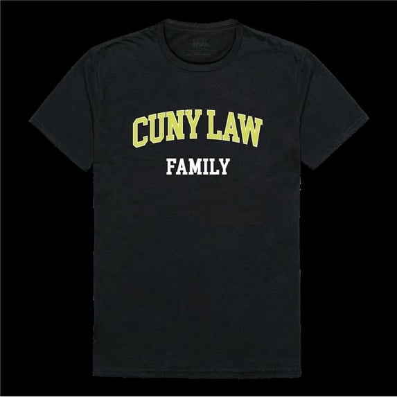 W Republic 571-634-BLK-02 The City University of York School of Law Family T-Shirt, Black - Medium