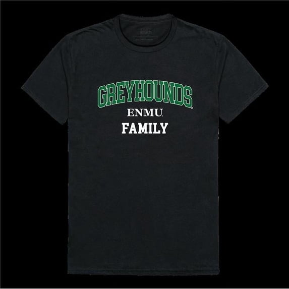 W Republic 571-640-BLK-02 Eastern New Mexico University Greyhounds Family T-Shirt, Black - Medium
